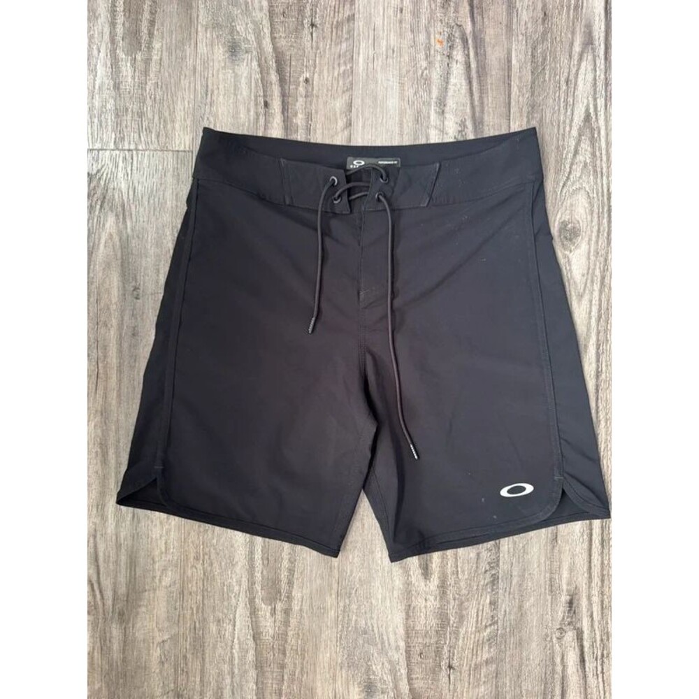 Oakley hybrid boardshorts adjustable drawstring waistband Ellipse logo